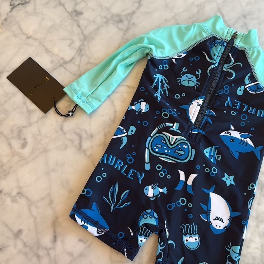 NWT HURLEY RASHGUARD SPF 50+ - Picture 4 of 5